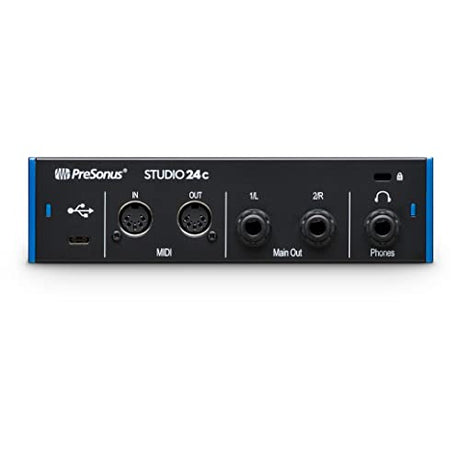PreSonus Studio 24c 2x2, 192 kHz, USB Audio Interface with Studio One DAW Recording Software