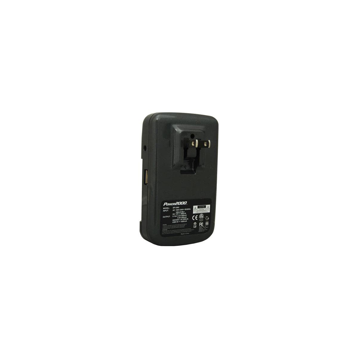 Power2000 XP-UNV AC/DC Universal Battery Charger for All Li-Ion, NiMH, NiCD Plus AA & AAA Batteries