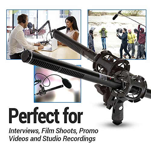 VidPro Professional Video & Broadcast Unidirectional Condenser Microphone Kit