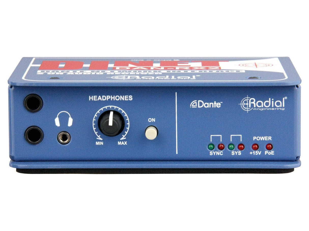 Radial DiNET DAN-RX2 2-Channel Dante Network Receiver