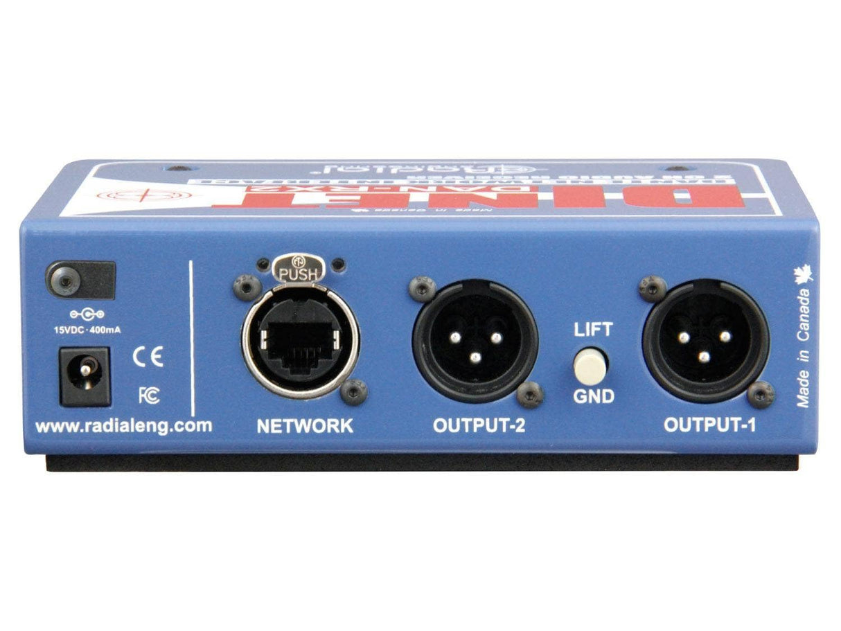 Radial DiNET DAN-RX2 2-Channel Dante Network Receiver