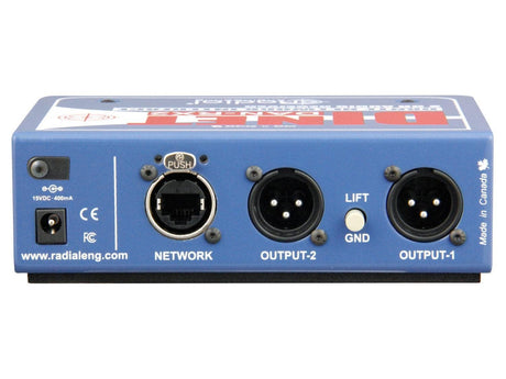 Radial DiNET DAN-RX2 2-Channel Dante Network Receiver