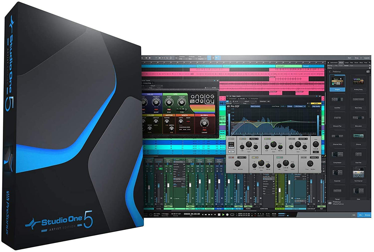 PreSonus Studio 24c 2x2, 192 kHz, USB Audio Interface with Studio One DAW Recording Software