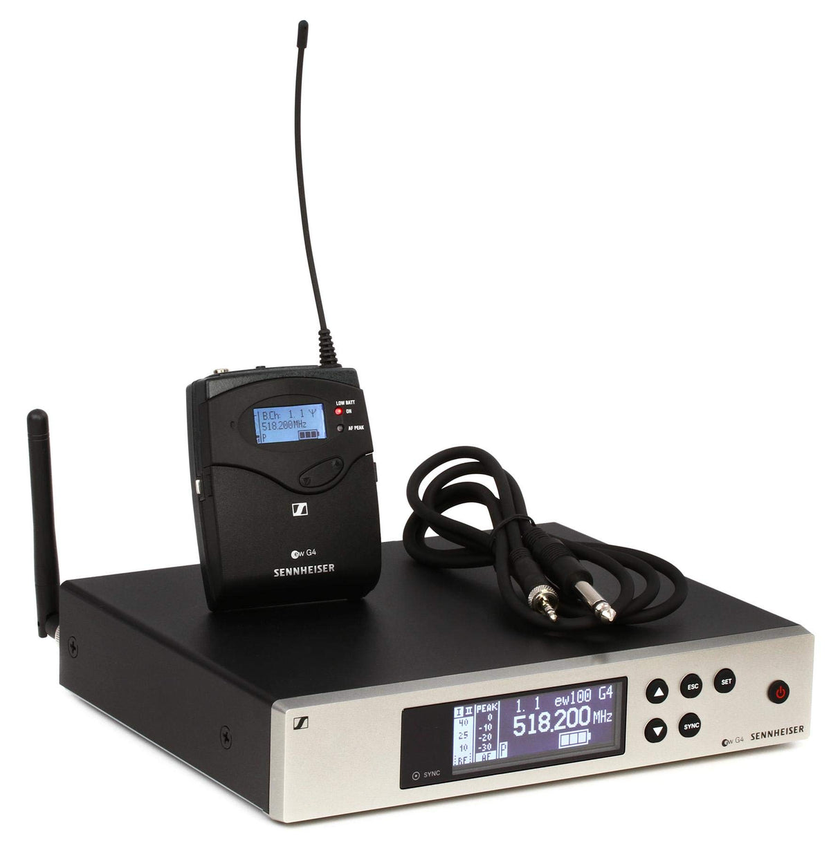 Sennheiser Pro Audio Sennheiser EW 100-CI1 Instrument Wireless System - G Band (566-608Mhz), 100 G4-CI1-G