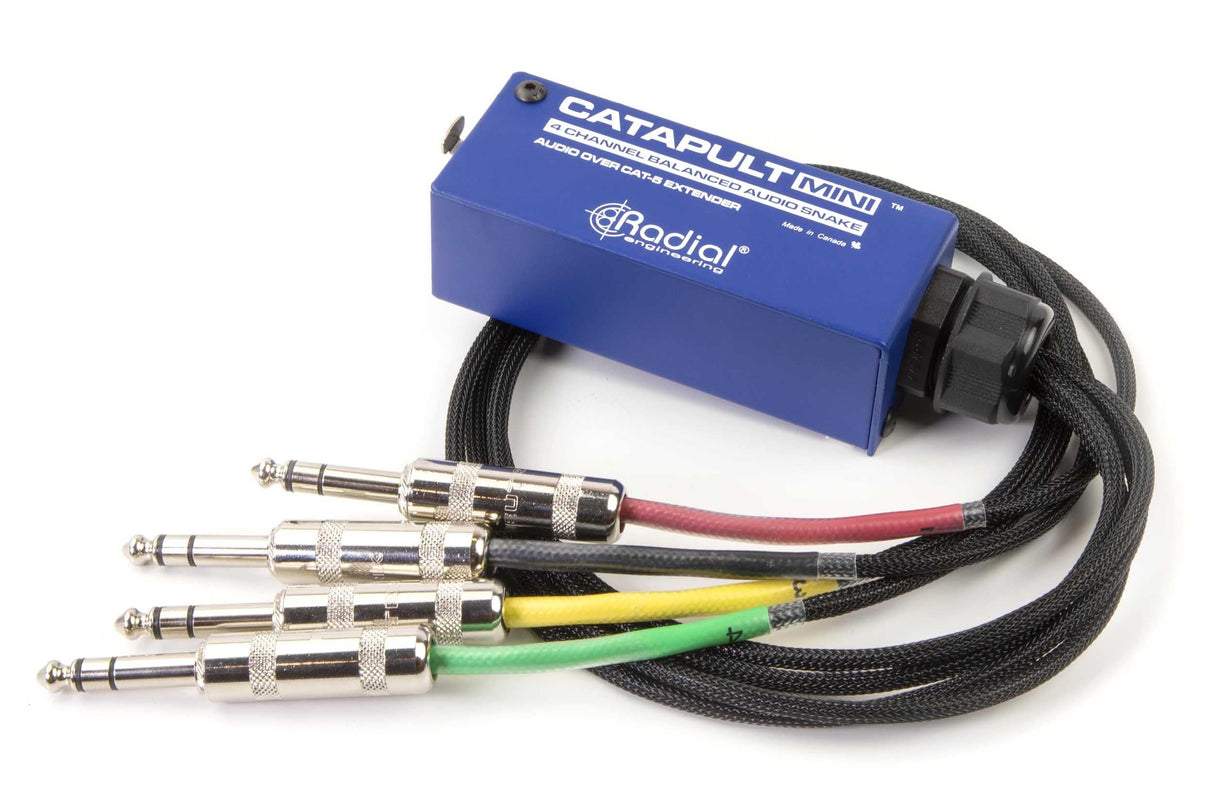 Radial Catapult Mini TRS Cat 5/6 Audio Snake Module with 1/4 inch TRS Connectors