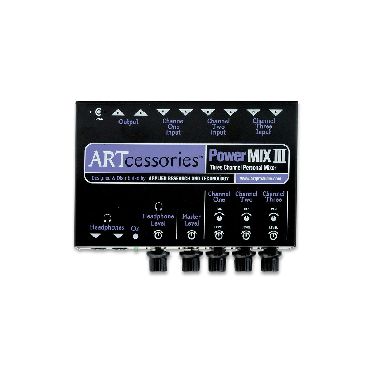 ART PowerMIX III Three Channel Personal Stereo Mixer