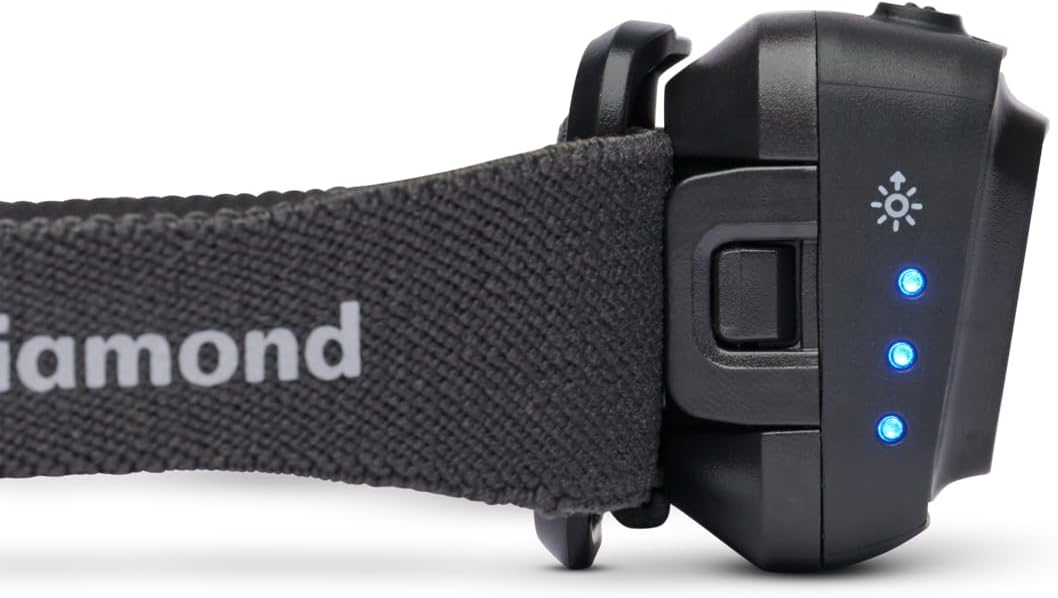 BLACK DIAMOND Spot 400 LED Headlamp, Waterproof and Dimmable Battery Powered Headlamp for Camping, Hiking, Running, Work with Red Light Headlamp Mode, Black