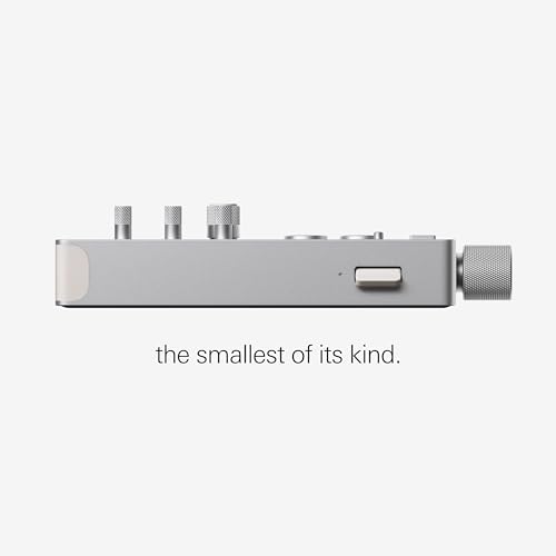 teenage engineering TX–6 portable and rechargeable 6 stereo channel mixer, usb audio interface and sound card, 8 hour battery life, built-in effects, ble and usb midi, iOS compatible