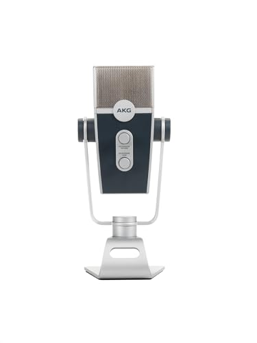 AKG Pro Audio Lyra Ultra-HD, Four Capsule, Multi-Capture Mode, USB-C Condenser Microphone for Recording and Streaming
