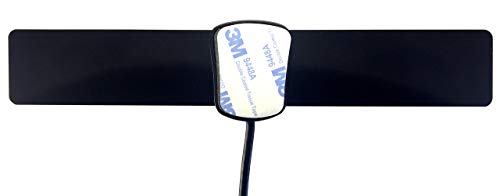 MOHU Basic25 Indoor HDTV Antennas for Over The Air TV (3-Pack) Bundle with Blucoil Reusable Cable Ties (5-Pack)