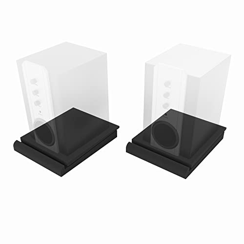 Blucoil Acoustic Isolation Pads - High-Density Foam for Sound Proofing Studio Monitors and Speakers (2-Pack)