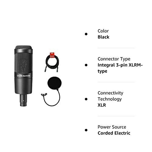 Audio-Technica AT2035 Large Diaphragm Studio Condenser Microphone