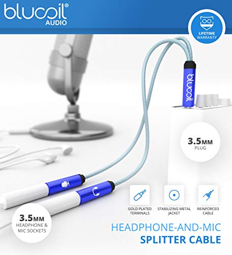 blucoil Beyerdynamics DT 700 PRO X Closed-Back Studio Headphones with Stellar.45 Driver for Recording and Monitoring Bundle Y Splitter Cable for Audio & Mic, and Aluminum Headphone Hook