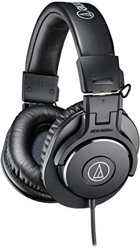 Audio-Technica ATH-M30x Professional Studio Monitor Headphones (Renewed)
