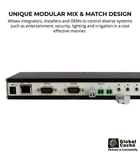 Global Cachà GC-100-12 Network Adapter - Connects RS232 Serial, Relay, Infrared Devices and Smart Sensors to a Wired Ethernet (12-Inch)