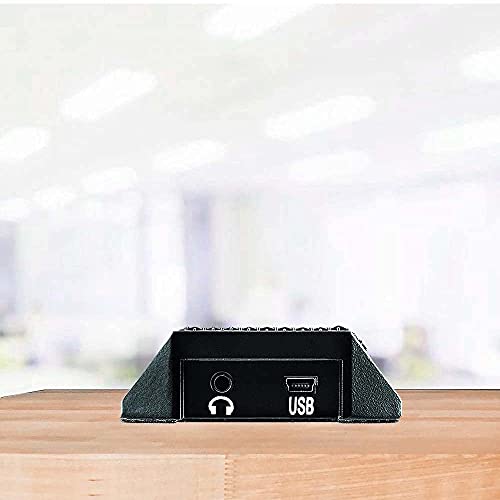 MXL AC-404 USB Conference Microphone for Web Conferencing, Game Streaming, Court Reporting on Windows and Mac (2-Pack, Black) Bundle with Blucoil 2-Pack of 3-FT USB 2.0 Type-A Extension Cables