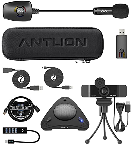 Antlion Audio ModMic Wireless Attachable Boom Microphone, Omnidirectional & Unidirectional Modes, USB Connectivity, Compatible with PC, Mac, Linux, PS4, USB A Devices