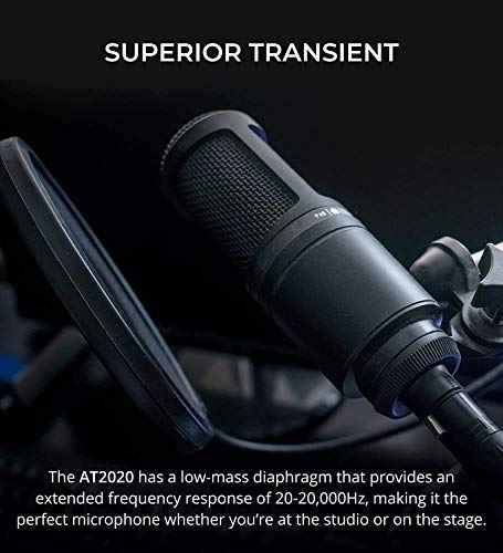 PreSonus AudioBox iTwo 2x2 USB/iOS Audio Interface for Windows, Mac and iPad Bundle with Studio One Artist, Audio-Technica AT2020 Condenser Microphone, Blucoil Boom Arm, Pop Filter and 10' XLR Cable