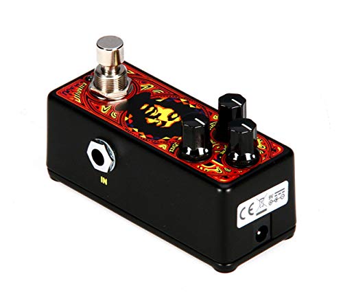 MXR JHW Authentic Hendrix Bundle with Blucoil Slim 9V 670ma Power Supply AC Adapter, 10-FT Mono Instrument Cable, 2X Patch Cables, and 4X Guitar Picks