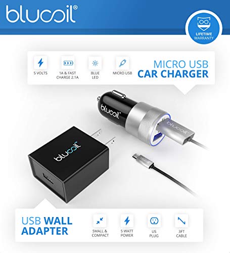 BlueParrott B450-XT Noise Cancelling Bluetooth Headset - Updated Design Bundle with Blucoil Headphone Carrying Case, USB Wall Adapter, 5000mAh Powerbank, Car Power Adapter, and 3' USB Extension Cable