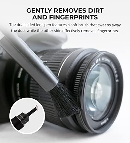 Blucoil Camera Cleaning Kit with Mini-Air Blower and Dual-Sided Lens Pen for DSLR, SLR, Mirrorless Digicam - Compatible with Canon, Nikon, Pentax, Sony, and More