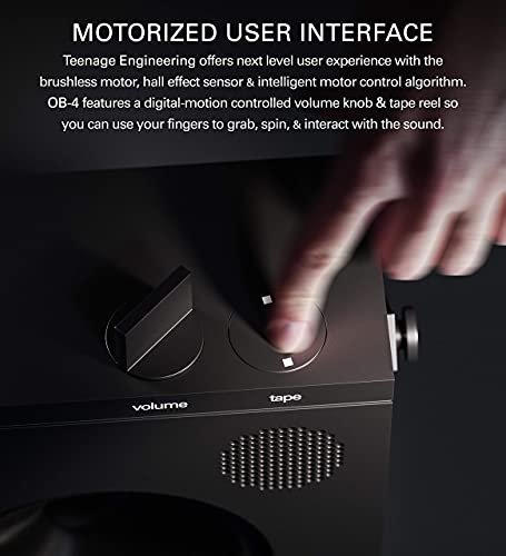 teenage engineering OB-4 Magic Radio Portable Stereo Speaker with Built-in Loop Recorder and Tape Transport (Renewed)