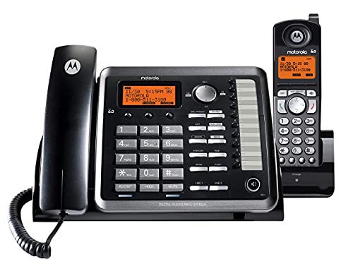 Motorola ML25255 (ML25254 x1, ML25055 x1) DECT 6.0 2-Line Business Phone and Handset with Answering System Bundle