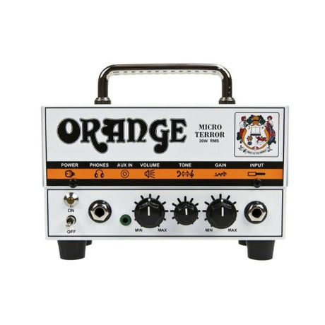 Orange Amps Micro Terror 20-Watt Tube Preamp Compact Tube Amp Bundle with Guitar Cabinet and Cable (3 Items)