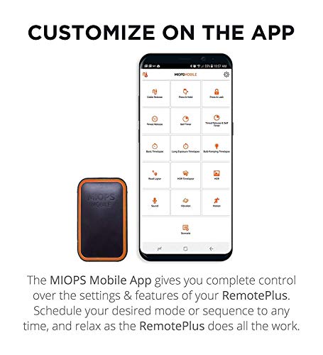 MIOPS Mobile RemotePlus Smart Camera Trigger for High Speed Photography with Laser/Sound/Lightning Detection Sensor - SA1 Cable for Samsung Cameras