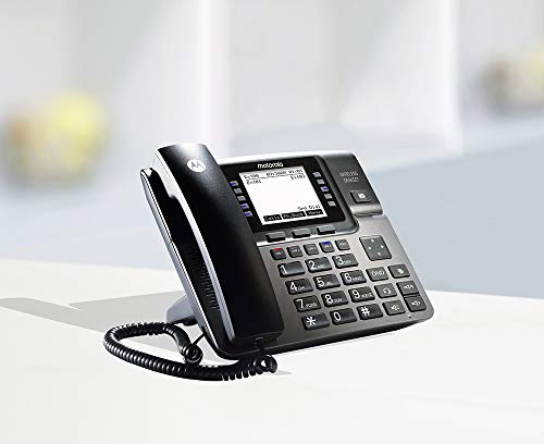 Motorola ML1002S (ML1000 x1,ML1100 x1) DECT 6.0 4-Line Phone System with Digital Receptionist and Answering System Bundle