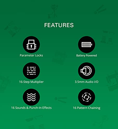 Teenage Engineering TE010AS012 PO-12 Rhythm Drum Machine & Sequencer