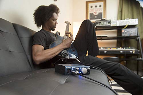 PreSonus AudioBox iOne 2x2 USB/iPad Audio Interface for Windows, Mac, and iOS Bundle with Blucoil 10-FT Balanced XLR Cable, and Pop Filter Windscreen