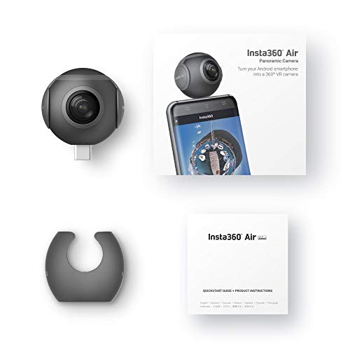 Insta360 360 VR Camera Insta360 Air (Micro USB) - CINMAIR/B, Black, compact (Renewed)
