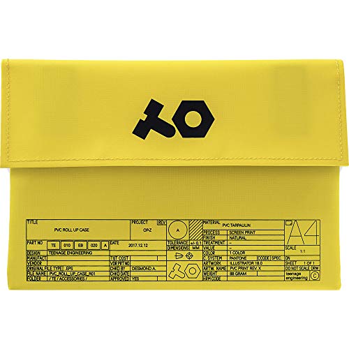 teenage engineering OP-Z PVC Roll Up Bag for OP-Z Portable Synthesizer and Multimedia Sequencer (Yellow)