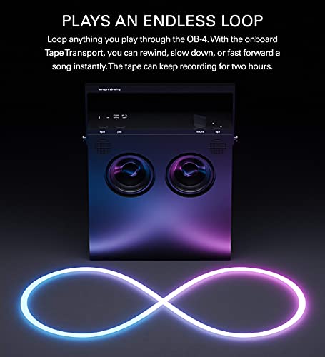 teenage engineering OB-4 Magic Radio Portable Stereo Speaker with Built-in Loop Recorder and Tape Transport (Renewed)