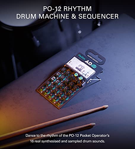 Teenage Engineering TE010AS012 PO-12 Rhythm Drum Machine & Sequencer