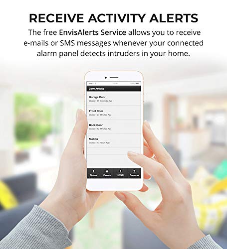 EyezOn Envisalink EVL-4EZR IP Security Interface Module for DSC and Honeywell (Ademco) Security Systems Bundle with Blucoil USB-A Mini Hub, Compatible with Alexa