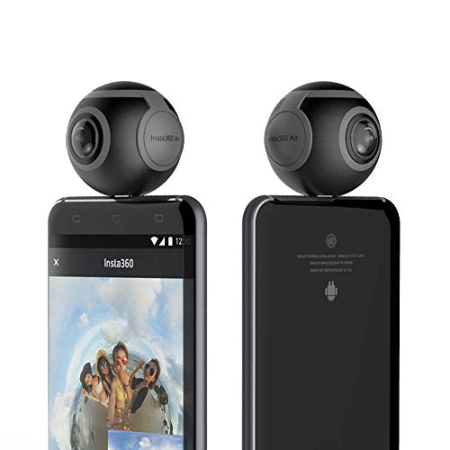 Insta360 360 VR Camera Insta360 Air (Micro USB) - CINMAIR/B, Black, compact (Renewed)