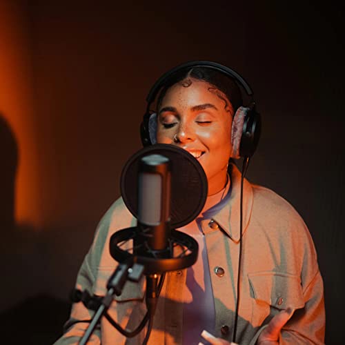 Beyerdynamics PRO X M90 Side Addressed Condenser Microphone with Storage Bag, Pop Filter, and Shock Mount Bundle with Blucoil 10-Foot Balanced XLR Cable, 5x Cable Ties, and 4x 12" Acoustic Wedges