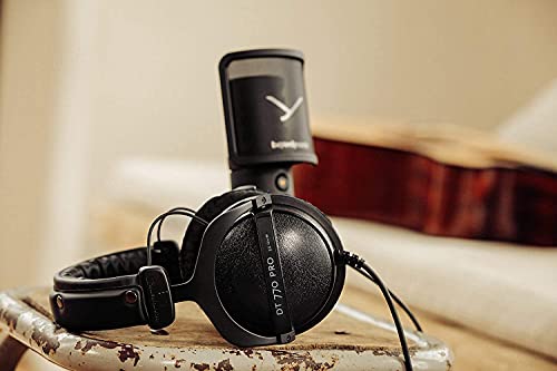 blucoil Beyerdynamic DT 770 PRO Closed Back Headphones for Smartphones, Laptops, Computers Bundle with Full-Sized HardBody Pro Headphone Case 6-FT Headphone Extension Cable (3.5mm)