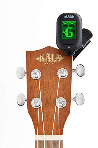 Kala KA-15T Satin Mahogany Tenor Ukulele Bundle with Gig Bag, Klipz Chromatic Clip-On Tuner, Ukulele Strap, Aquila Super Nylgut Strings, Kala App, and Blucoil Ukulele Accessories Kit