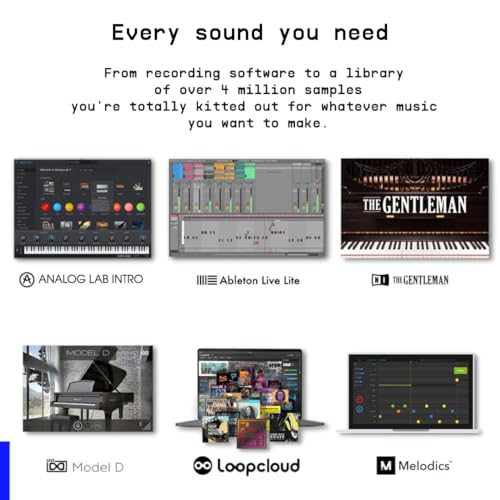 Arturia - MiniLab 3 Alpine - Universal MIDI Controller for Music Production, with All-in-One Software Package - 25 Keys, 8 Multi-Color Pads