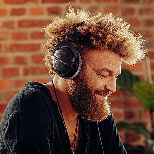 blucoil Beyerdynamics DT 770 PRO 250 Ohm Over-Ear Studio Headphones Bundle with AudioBox USB 96 25th Anniversary Edition, 6' Audio Extension Cable, and Slappa HardBody PRO Headphone Case