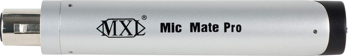 MXL Mic Mate Pro XLR to USB Microphone Preamp for Windows and Mac Bundle with Blucoil 10-FT Balanced XLR Cable, Pop Filter Windscreen, and 5-Pack of Reusable Cable Ties