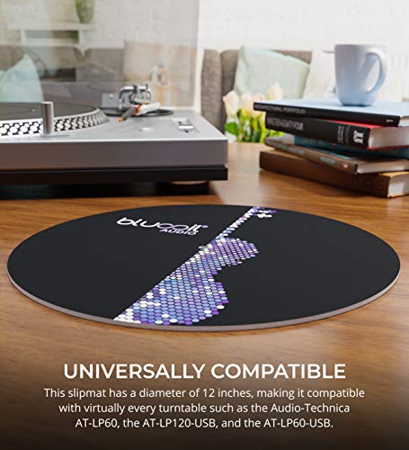 Blucoil Audio Turntable Slipmat v2 for DJing and Record/LP Protection