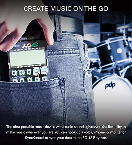 Teenage Engineering TE010AS012 PO-12 Rhythm Drum Machine & Sequencer