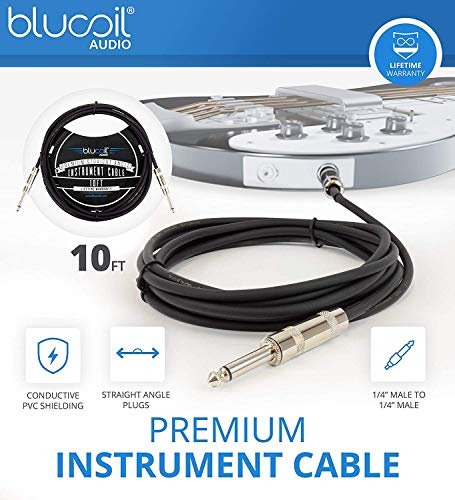TASCAM DP-03SD 8-Track Digital Portastudio Audio Recorder for Recording Music Bundle with 32GB Class 10 MicroSD Card, Blucoil 10' Straight Instrument Cable (1/4"), and 10-FT Balanced XLR Cable
