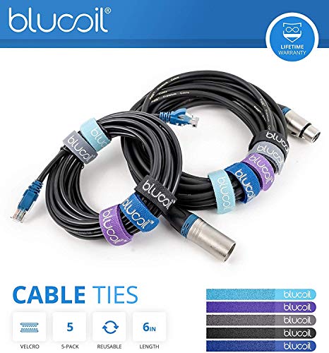 MOHU Basic25 Indoor HDTV Antennas for Over The Air TV (3-Pack) Bundle with Blucoil Reusable Cable Ties (5-Pack)