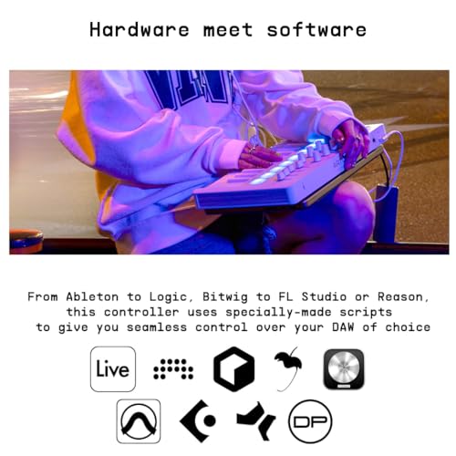 Arturia - MiniLab 3 Alpine - Universal MIDI Controller for Music Production, with All-in-One Software Package - 25 Keys, 8 Multi-Color Pads