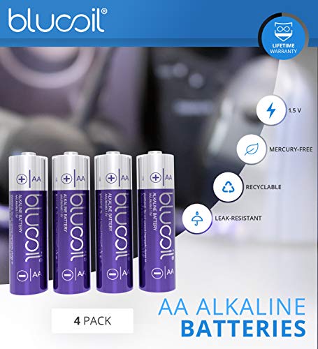 Samson Go Mic Mobile Lavalier Wireless System for Podcasting & Audio Recording Bundle with Blucoil 5000mAh Portable Power Bank, 4 AA Batteries, Table Top Camera Tripod, and Samson SR350 Headphones